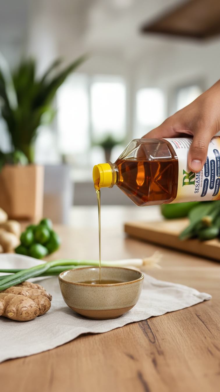 R K Cold Pressed Sesame Oil 1 Ltr