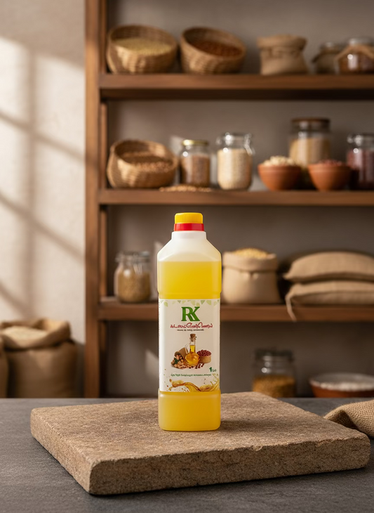 R K Cold-Pressed Groundnut Oil 1 Ltr