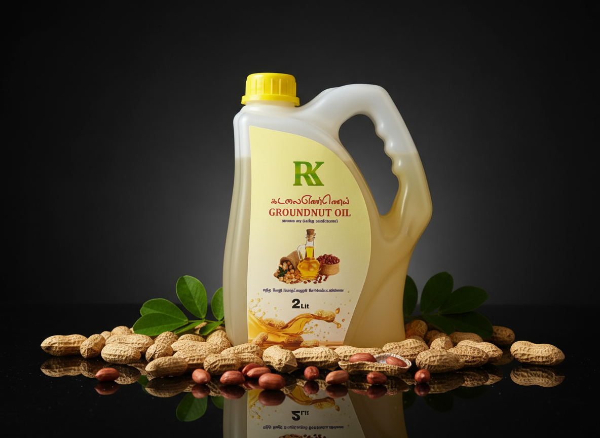 2 Ltr R K Cold-Pressed Groundnut Oil