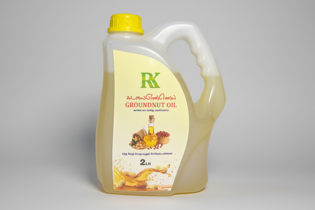 2 Ltr R K Cold-Pressed Groundnut Oil
