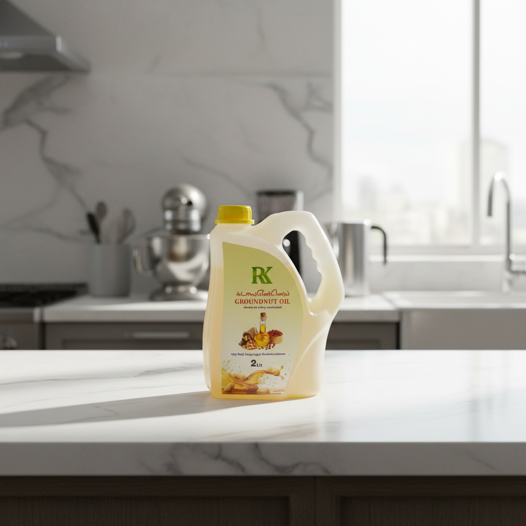 2 Ltr R K Cold-Pressed Groundnut Oil