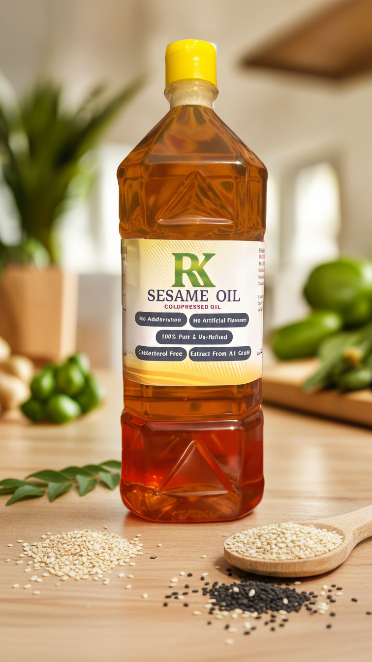 R K Cold Pressed Sesame Oil 1 Ltr