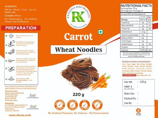 R K Wheat Carrot Noodles